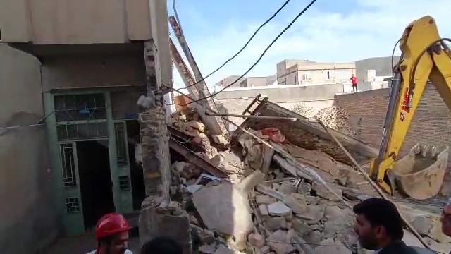 ۲ کشته در حادثه ریزش ساختمان در سنقر