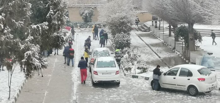 برف و باران در راه کرمانشاه