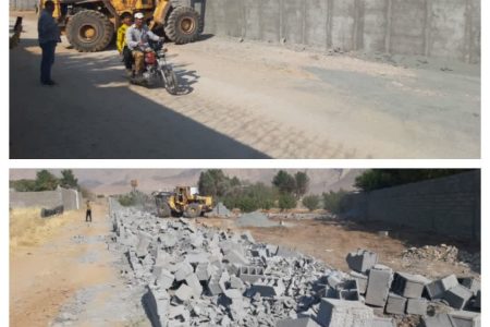 ۸ مورد قلع و قمع ساخت و سازهای غیرمجاز و اعاده وضع به حال سابق در اراضی کشاورزی شهرستان کرمانشاه