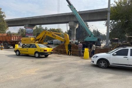 عملیات دفع آبهای سطحی منطقه در حال انجام است