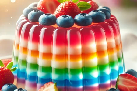 طرز تهیه ژله چند رنگ با شیر: آموزش کامل و قدم‌به‌قدم