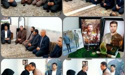 رییس سازمان بسیج حقوق دانان کشور در دیدار با خانواده شهید حقوق دان، حسن عزیزی در کرمانشاه