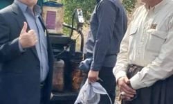 بازدید بخشدار کوزران از عملیات آسفالت راه روستایی قیسوند